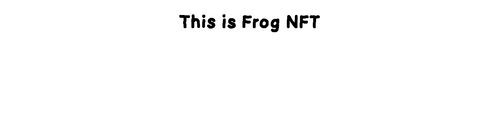 This is Frog NFT