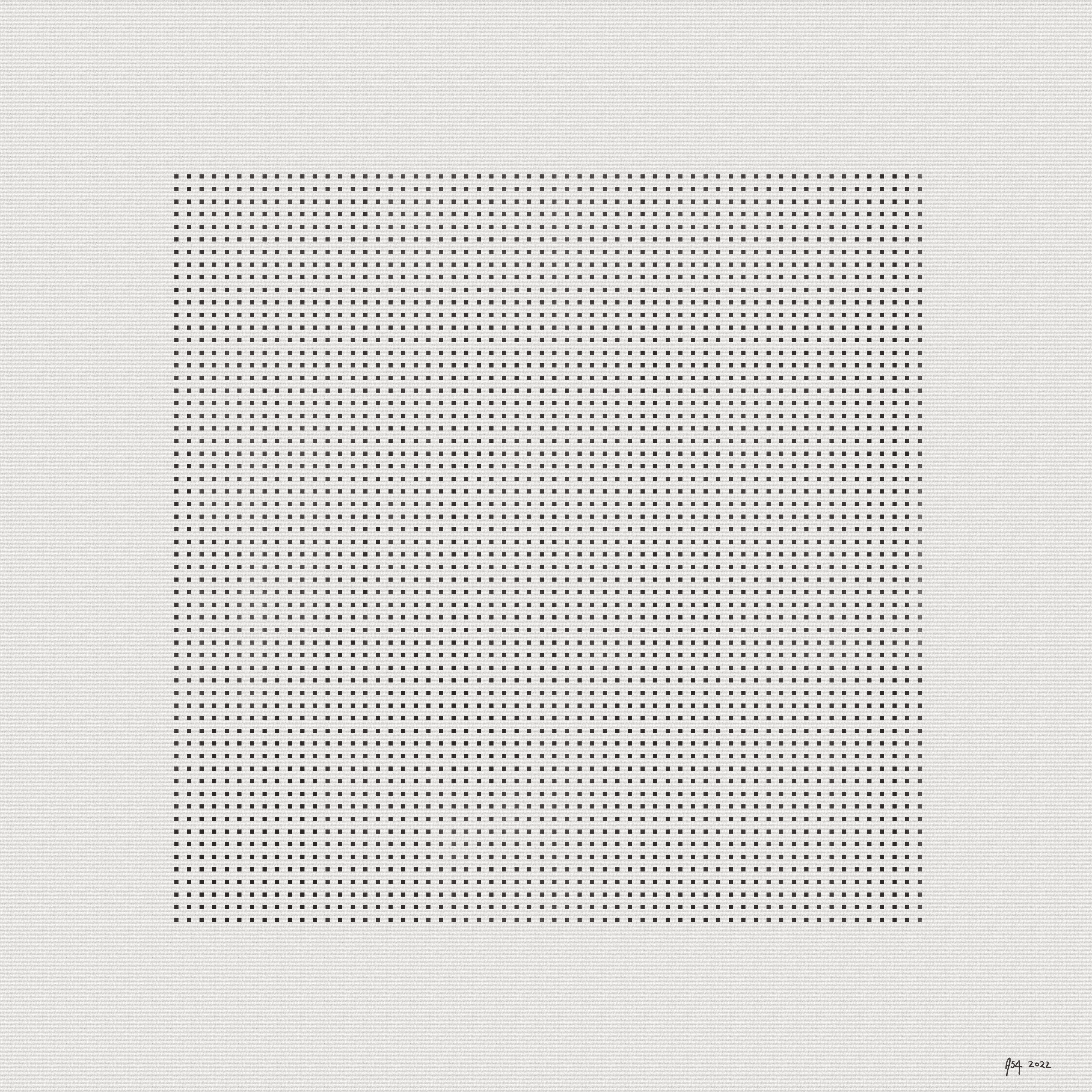 I saw a field of dots
