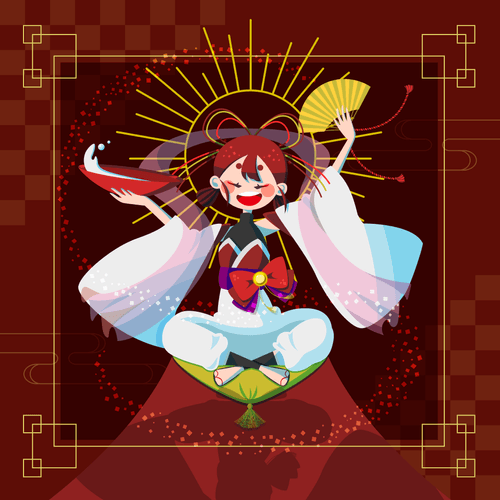 赤いダイヤモンド富士