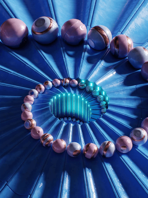 Spiral in Blue
