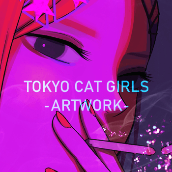 TOKYO CAT GIRLS ARTWORK