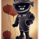 Cat astronaut Helloweeen Edition