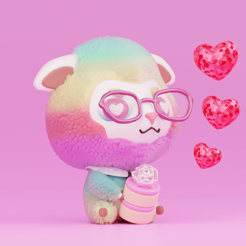 TMAcake #00102 Sheep White Day Special Edition