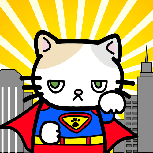 moody  cats #85 "superman"