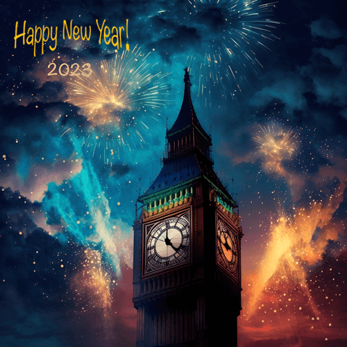  Happy New Year From London, England! 