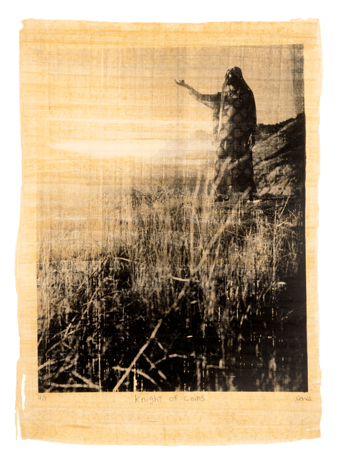 Justin Aversano - Knight of Coins - Physical Tarot Scroll - 2/3