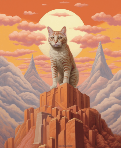 Surrealist cats