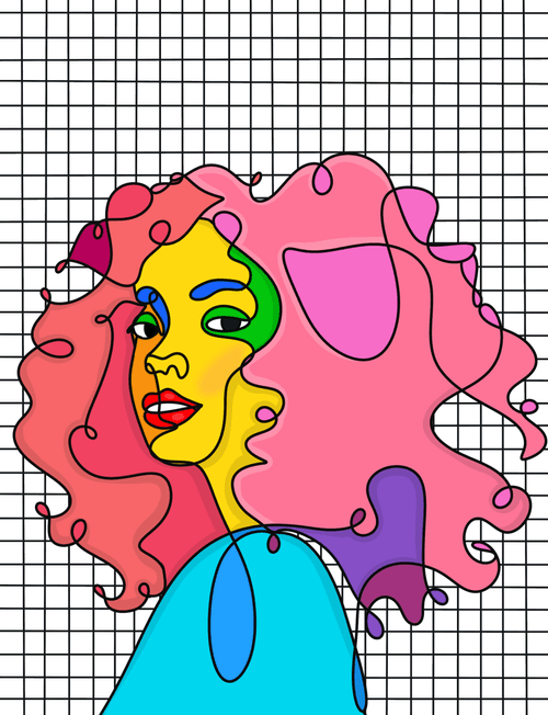 Neo-Pop Cubist Women : Everyday