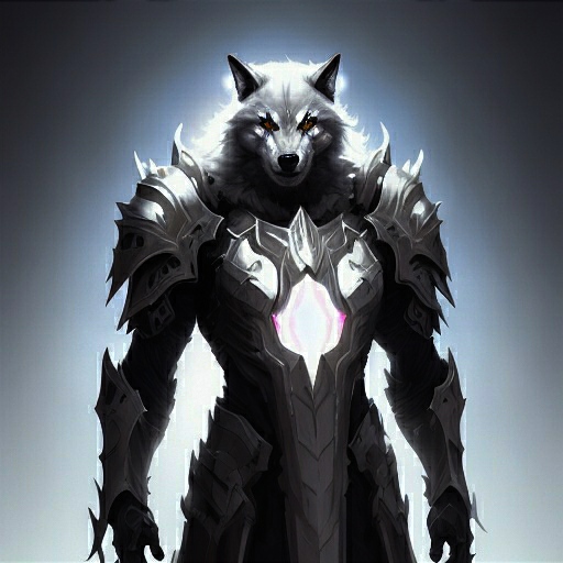 dark wulf cyborg punk armour