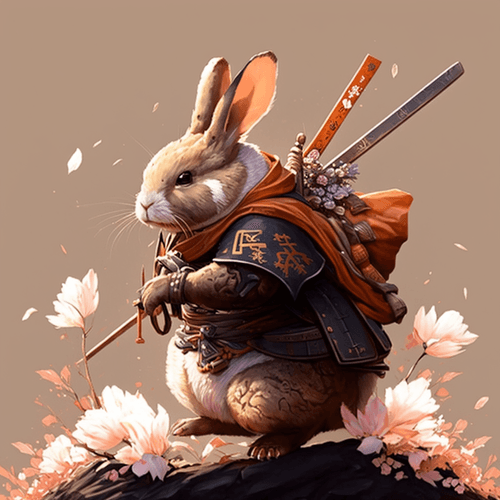 Samurai Warrior Animals #117