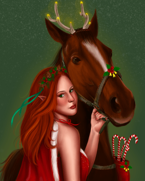 Elf with horse