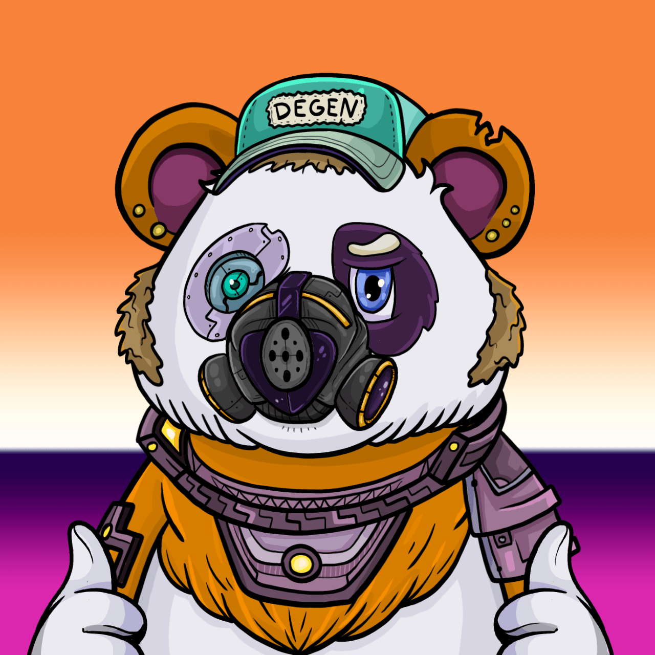 Polygon Panda #2742 - Polygon Pandas Space Club | OpenSea