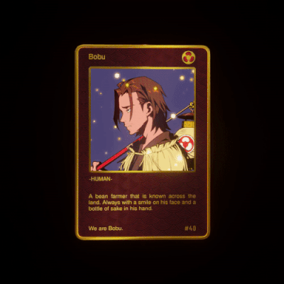 The Beanz Bobu Origin Reveal Card