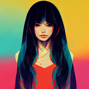 POP ART-ASIAN GIRL