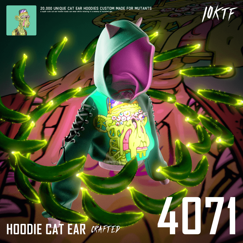 Mutant Cat Ear Hoodie #4071
