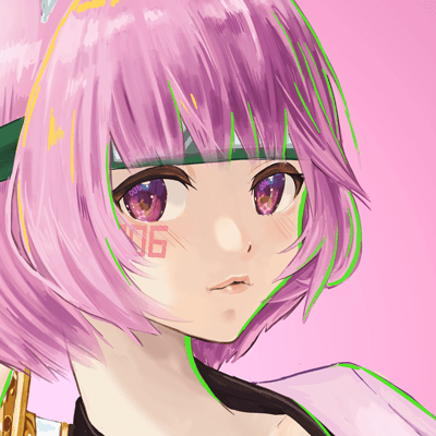 Cool Girl Fantasy Icon Illust #006