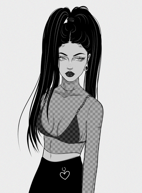 Achromatic Babe #8