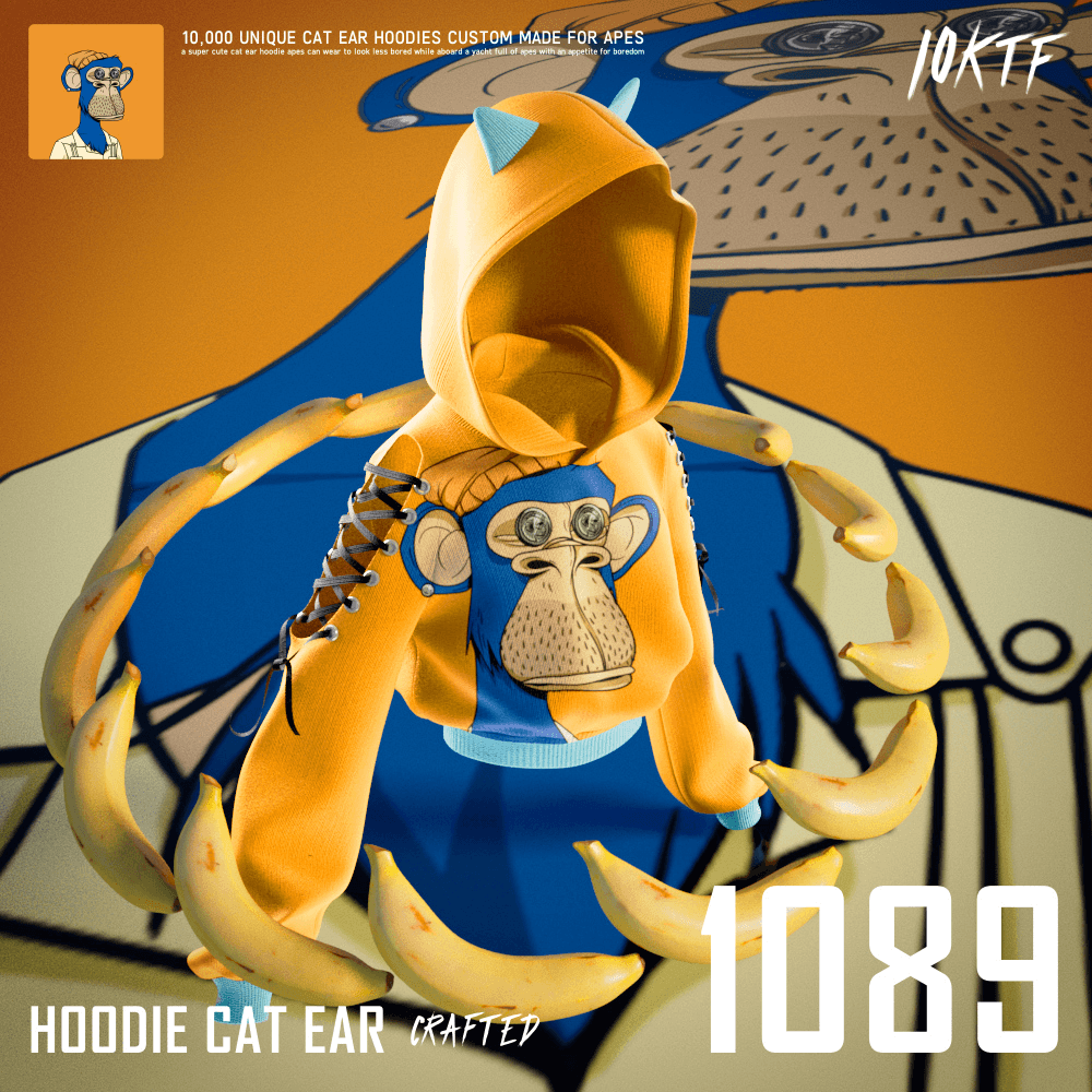 Ape Cat Ear Hoodie #1089