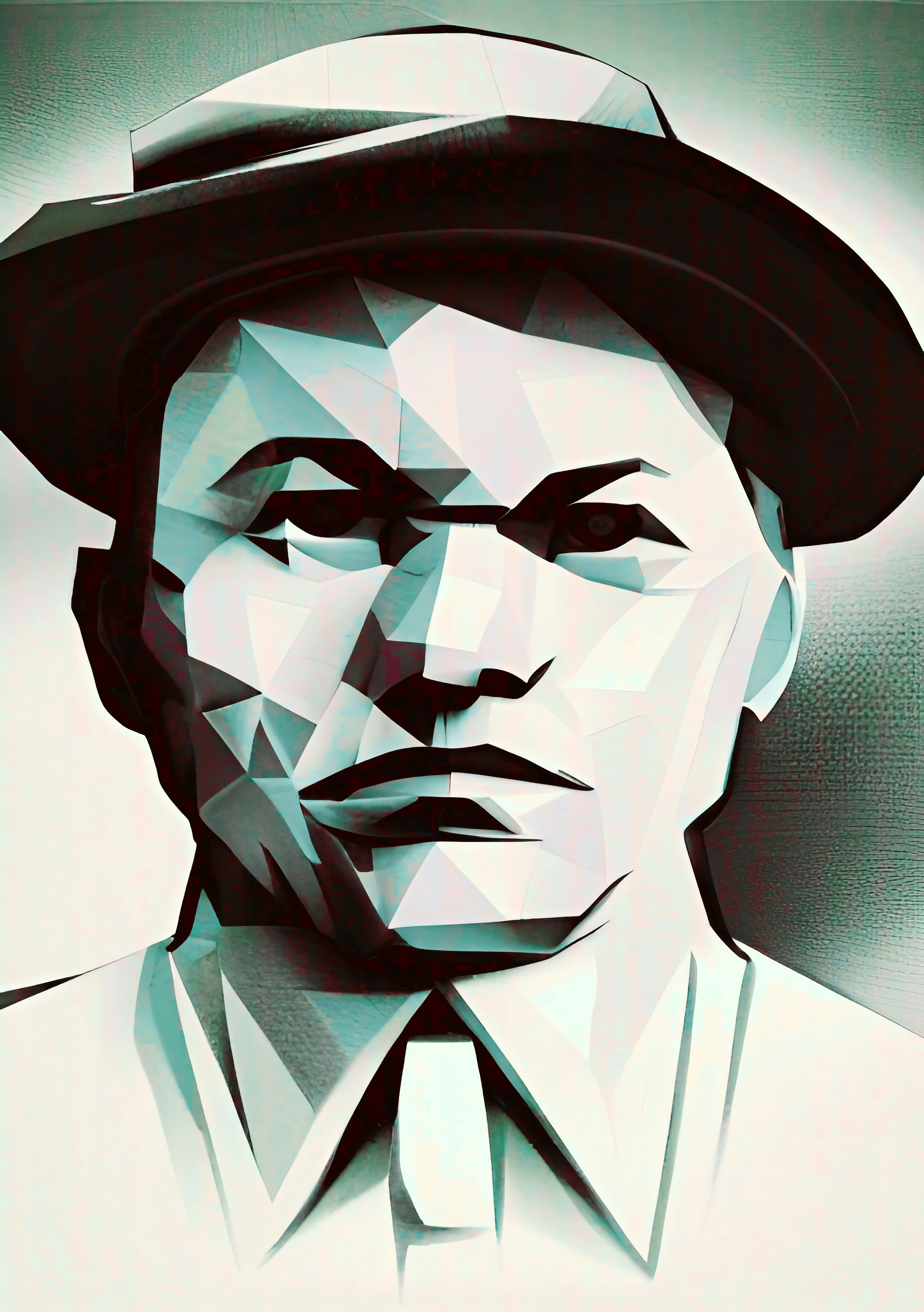 Criminal George -baby face- Nelson geometric portrait