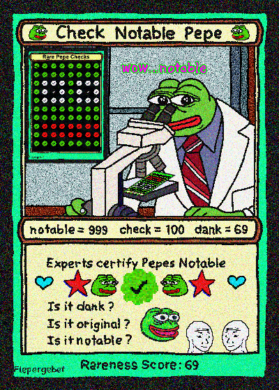 Check Notable Pepe