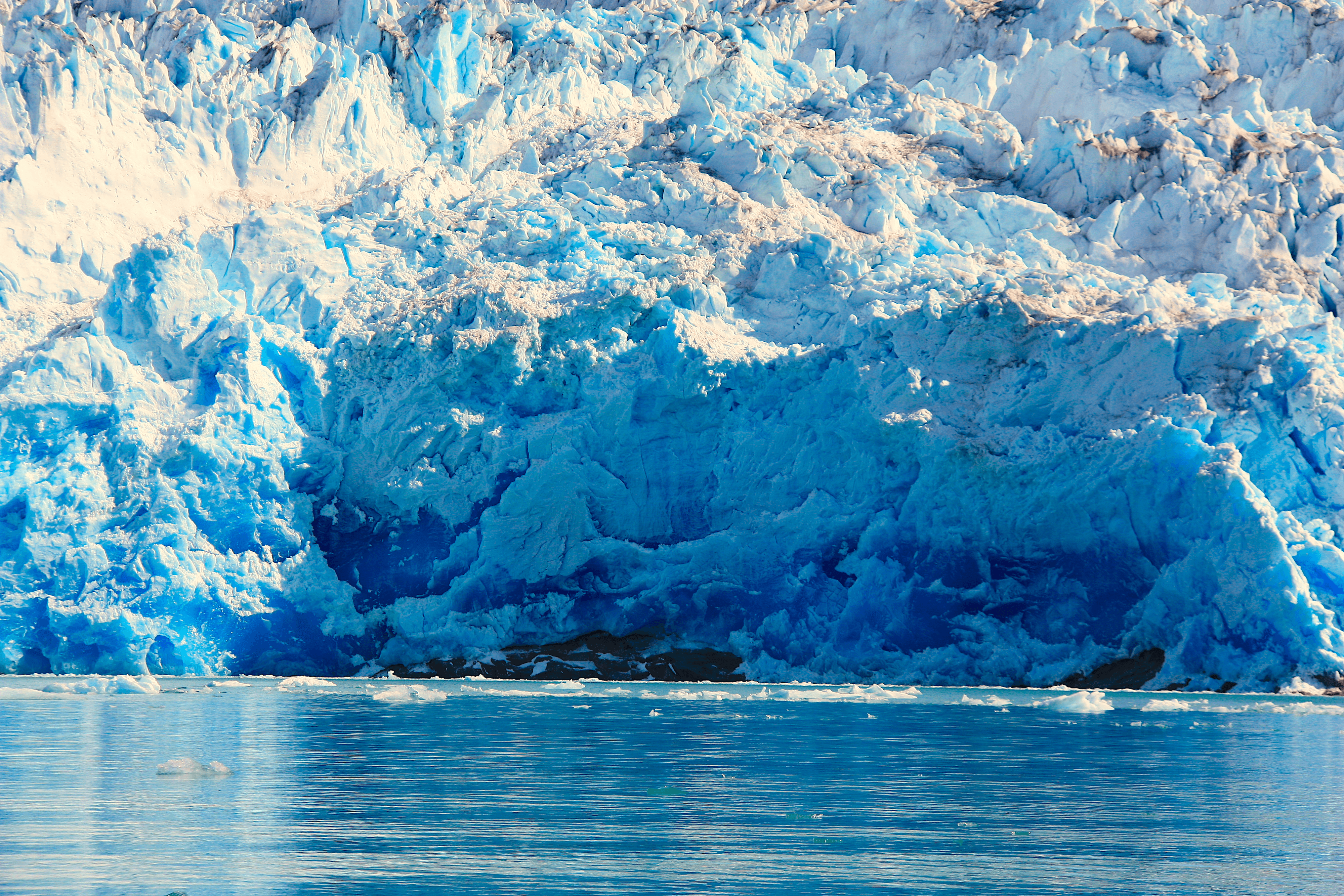 Multi-shaded ice blue.