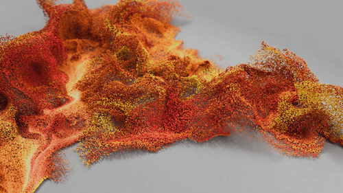 The 42 - Orange Particles Wave -