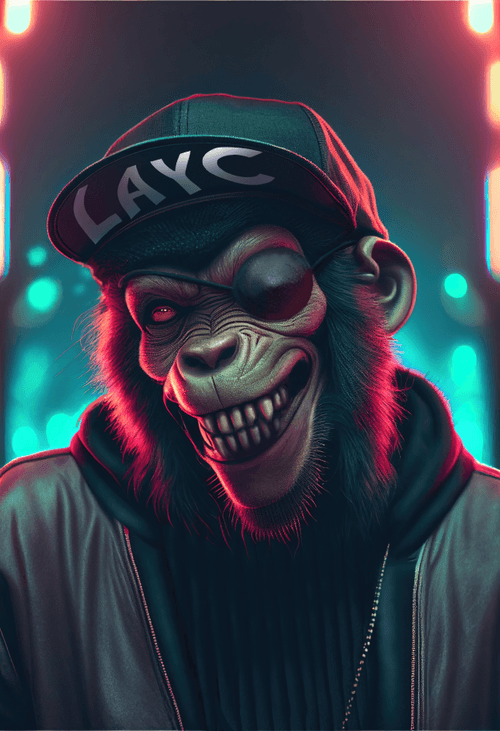 Half Blind Ape - LAYC 9529 Derivative