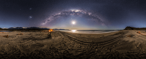 Bruce Bay Moonset