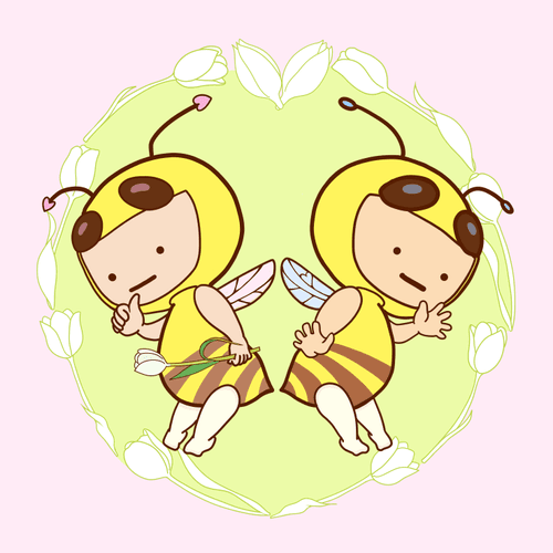 #009 Teaspoon honeybees. How many hearts can you find ?