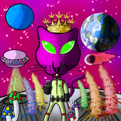 crypto alien space cats collection image