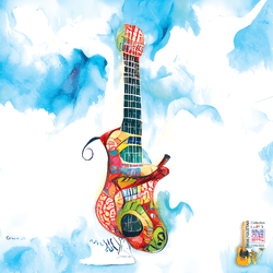 blue guitar music collection image