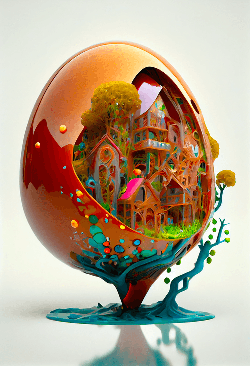 Fantasy Architecture Egg 9