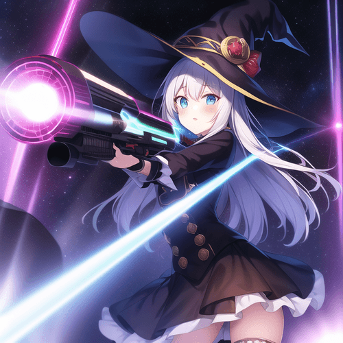 colorful witch #023