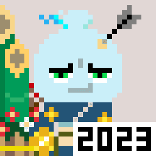 A Happy Nounish Year 2023 Mitama-Angry #1237