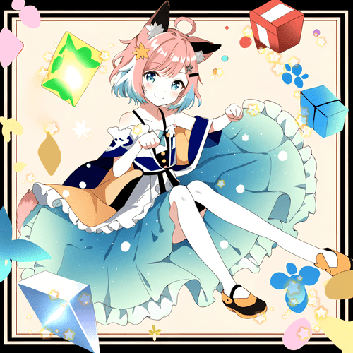 Colorful pop Paw #044