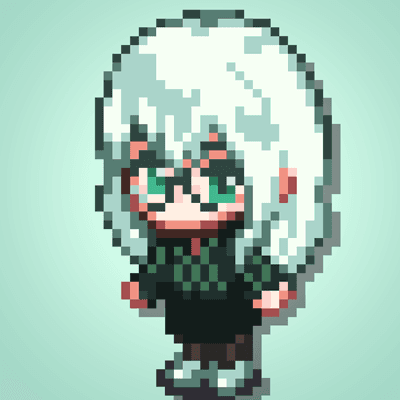 Cool Girl Fantasy Icon pixcel art #009
