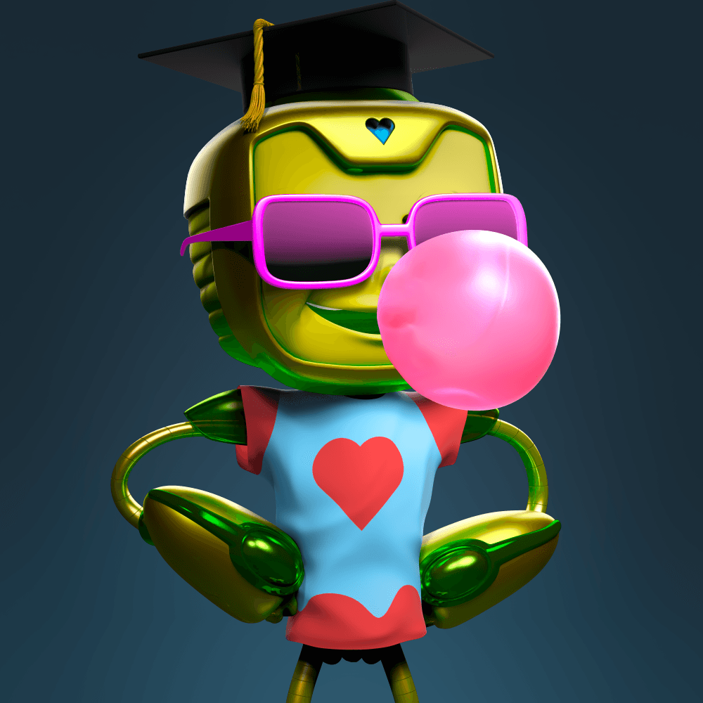 Bella #1238 - Blockchain Adventures Of Bella The Blue Bot | OpenSea