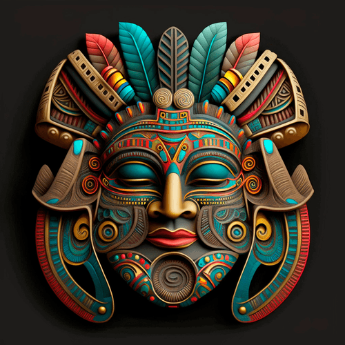 Mascara Precolombina 9