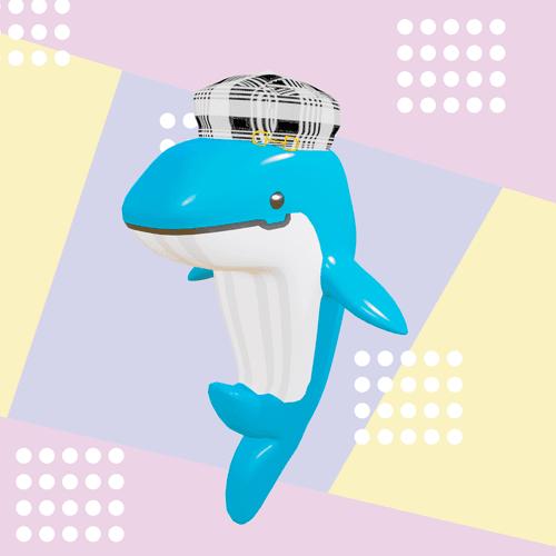 金具付きベレー帽_ホエール
