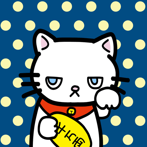 moody  cats #108 "maneki_neko"