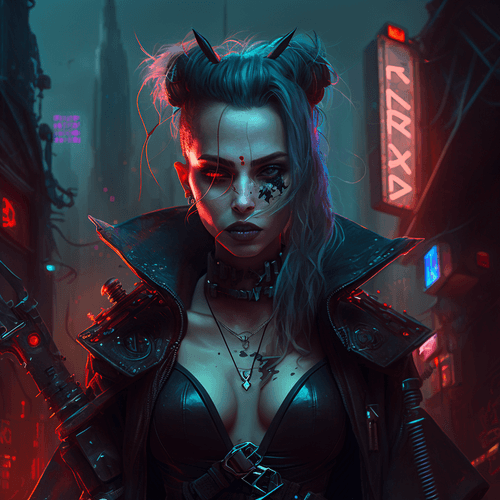 Cyberpunk vampire