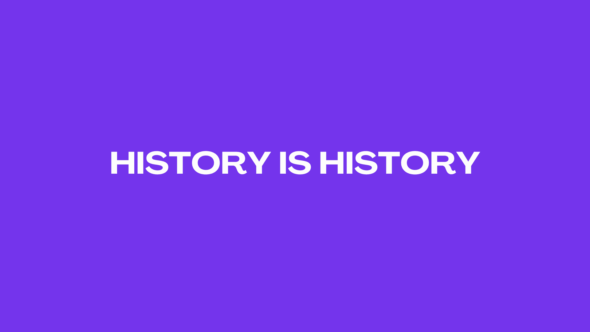 HistoryIsHistory バナー