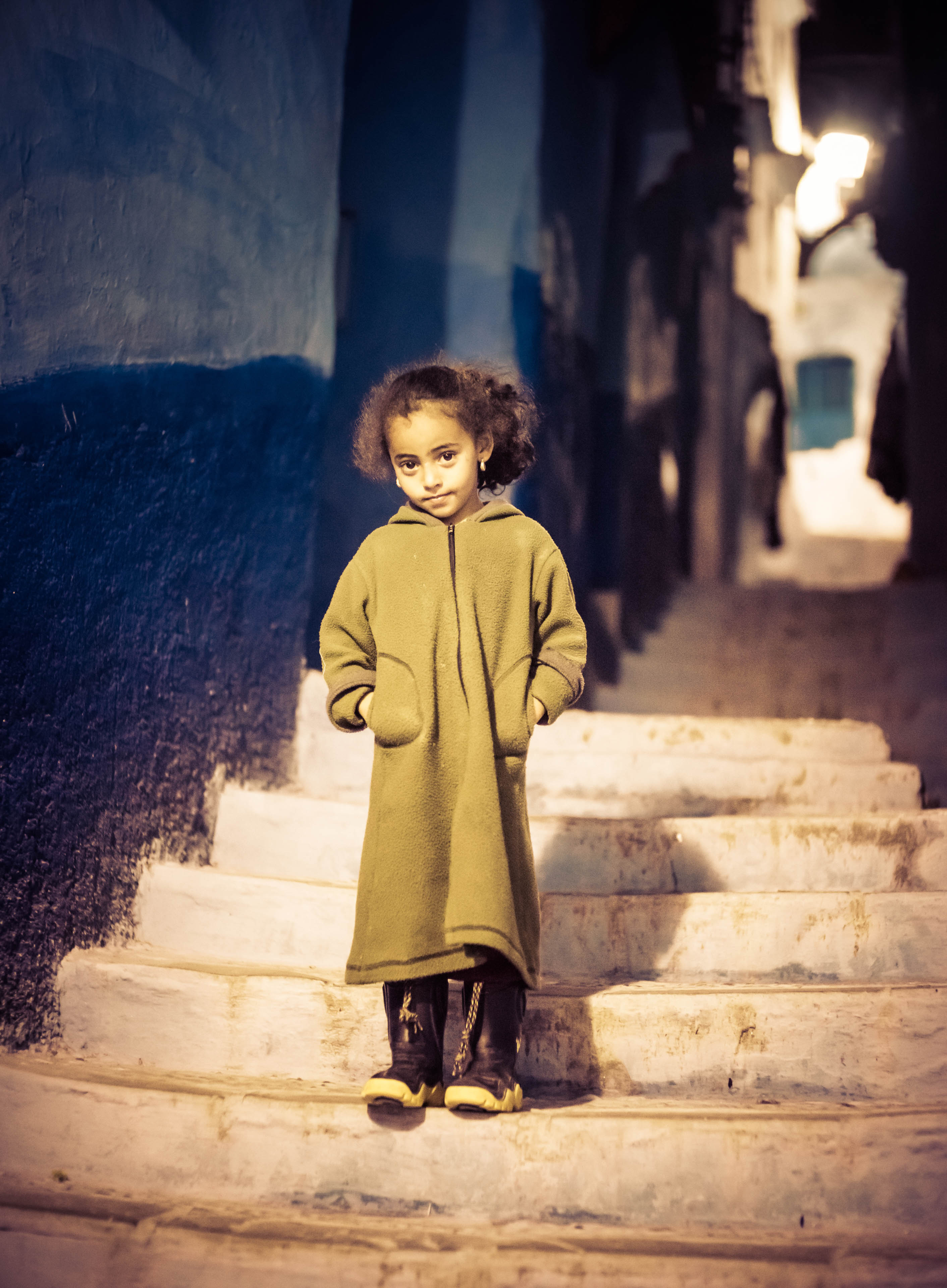 Little Girl in Moroccan Mountain Town #0652