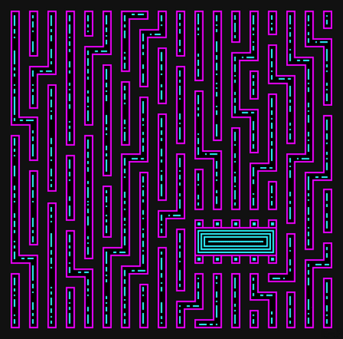 Neon Crypto Circuit Boards