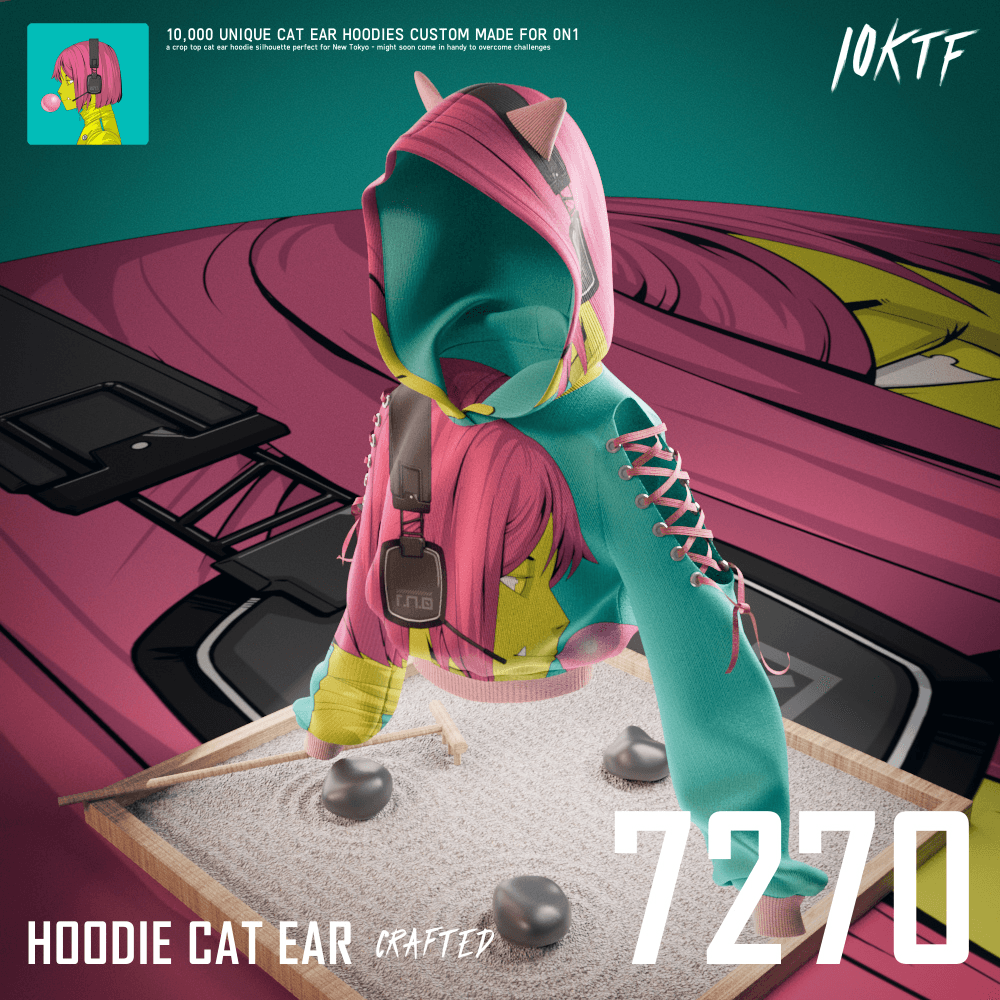 0N1 Cat Ear Hoodie #7270