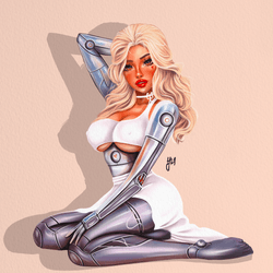 Cyber pin-up posters collection image