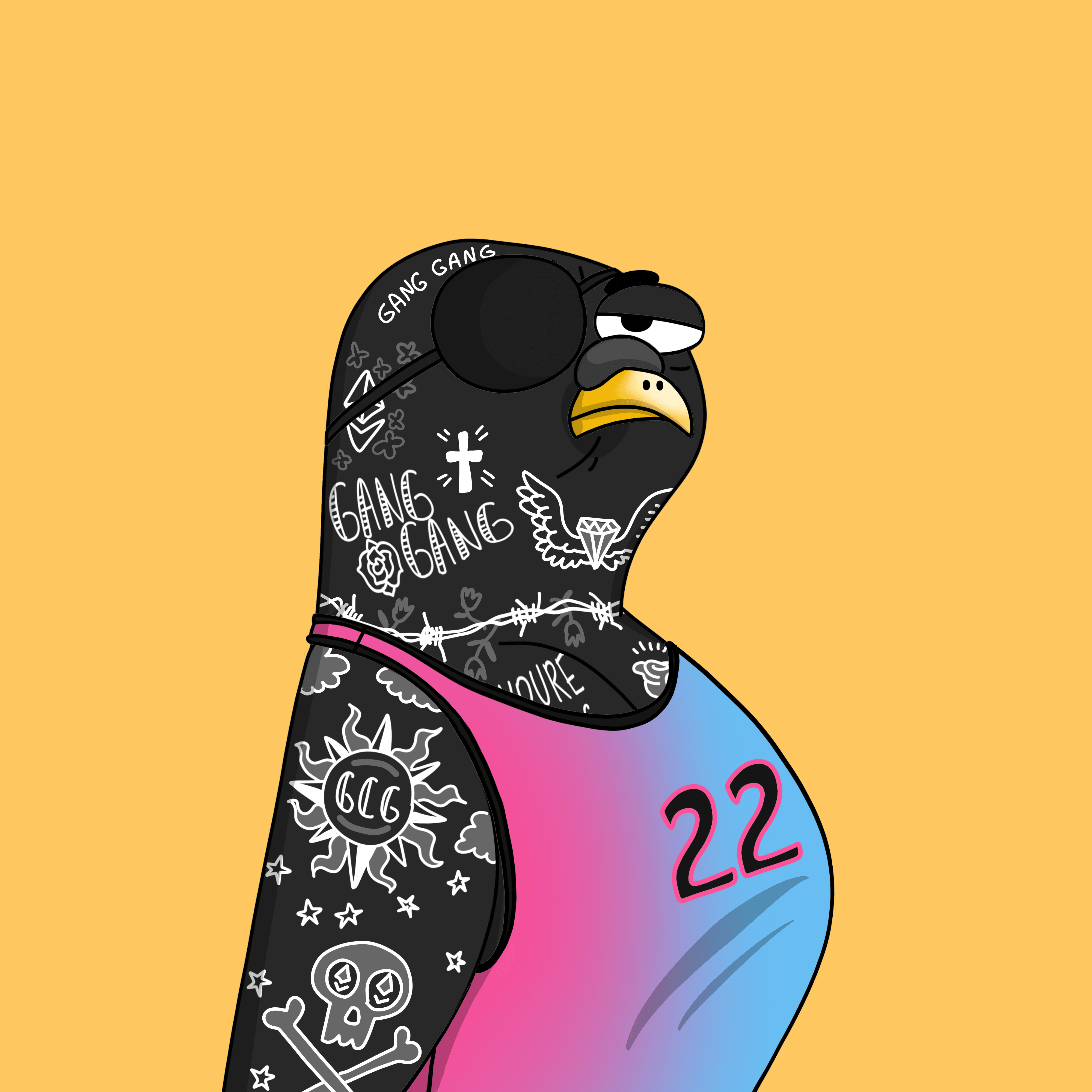 Gutter Pigeon #412