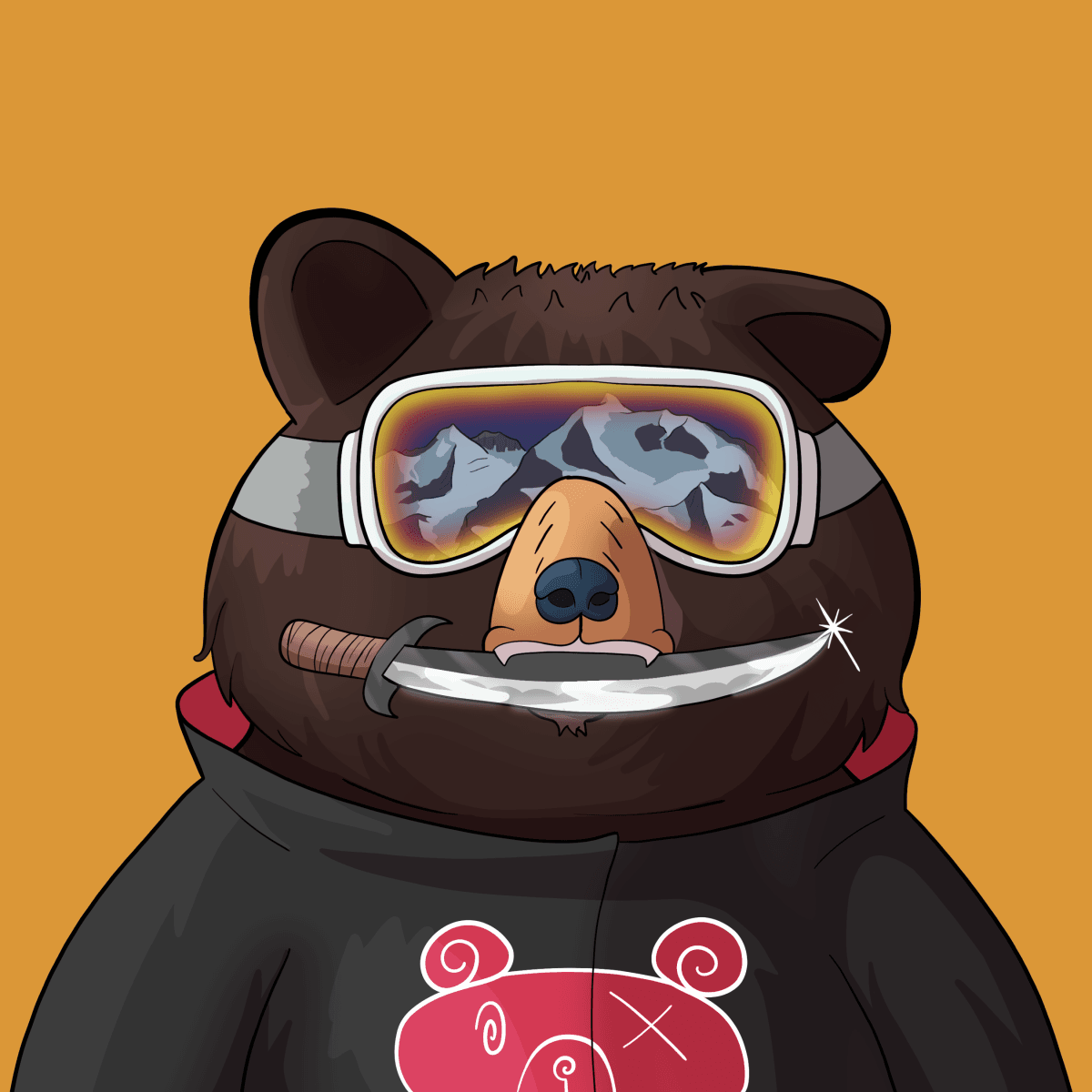 #4533 • Bubba Frumpy Ink Bear