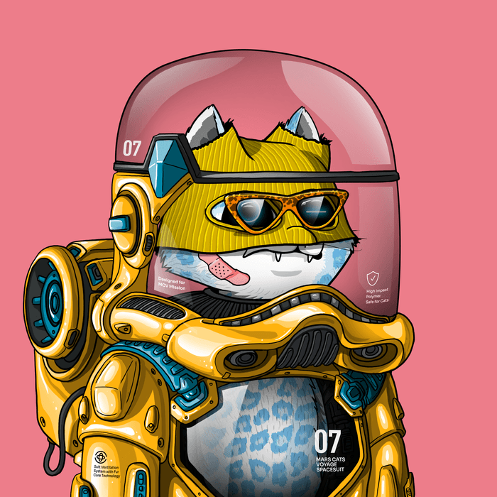 Mars Cat in Spacesuit #1244