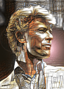 David Bowie Glitch ART collection image